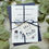 Thumbnail: Dark Blue Meadow Wedding Invitations - White