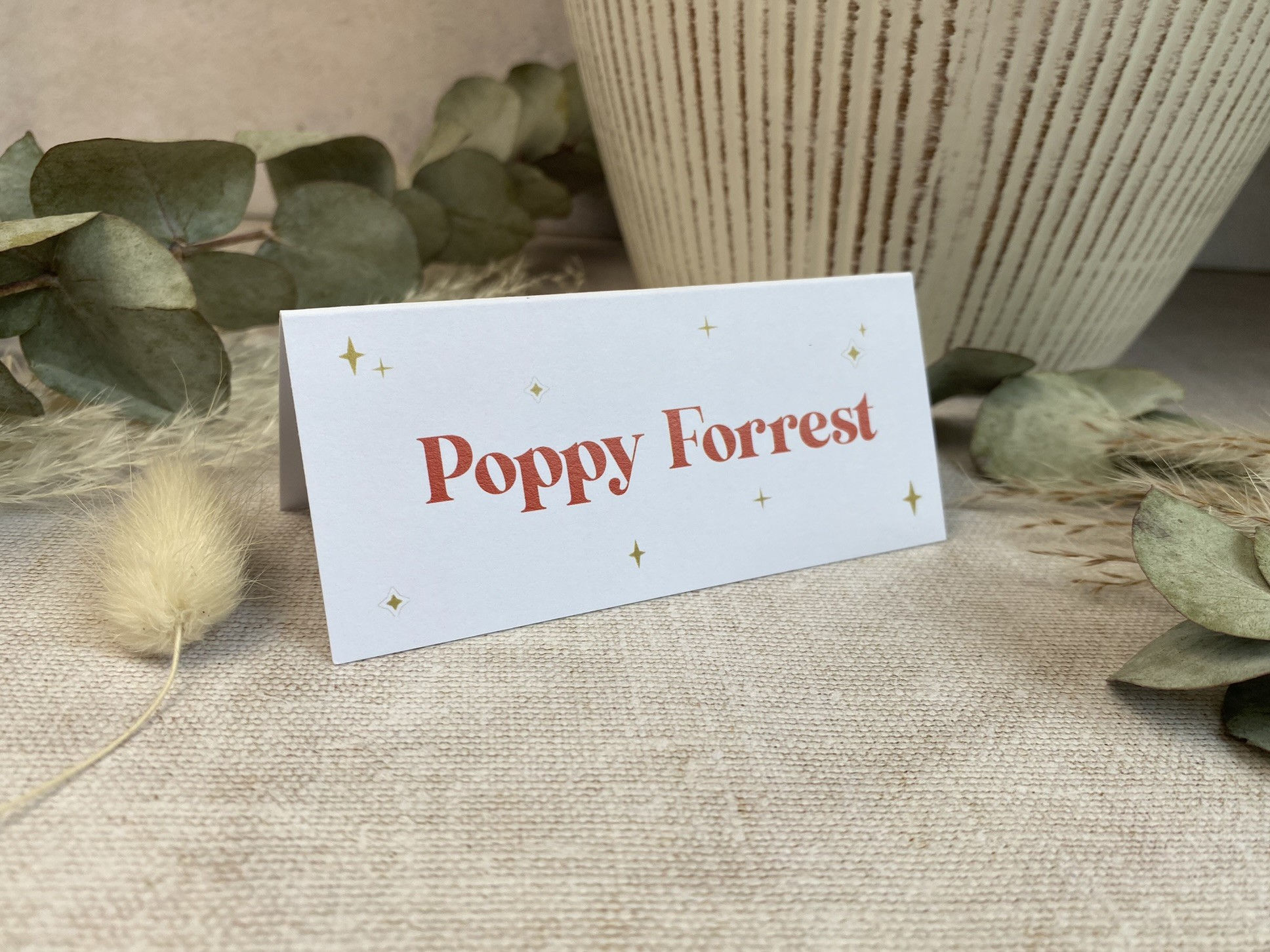 Retro Celestial Place Name Cards
