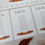 Thumbnail: Autumn Orange Individual Table Plan Cards - White