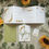 Thumbnail: Sunflower and Gypsophila Folded Wedding Invitations - White