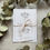 Thumbnail: Gypsophila Outline Folded Wedding Invitations - White