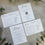 Thumbnail: Minimalist Folded Wedding Invitations - White
