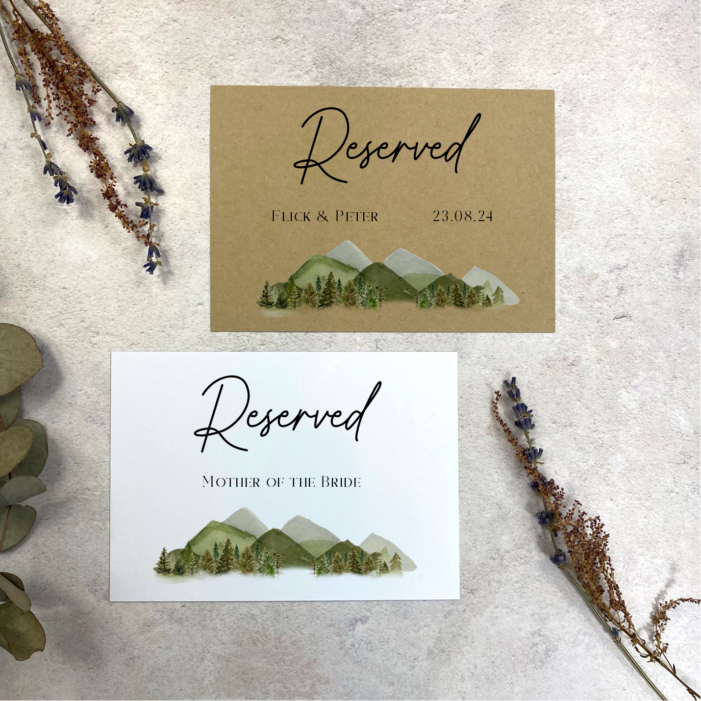 Mountain & Forest Reserved Sign