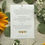 Thumbnail: Sunflower and Gypsophila Tiered Wedding Invites -White