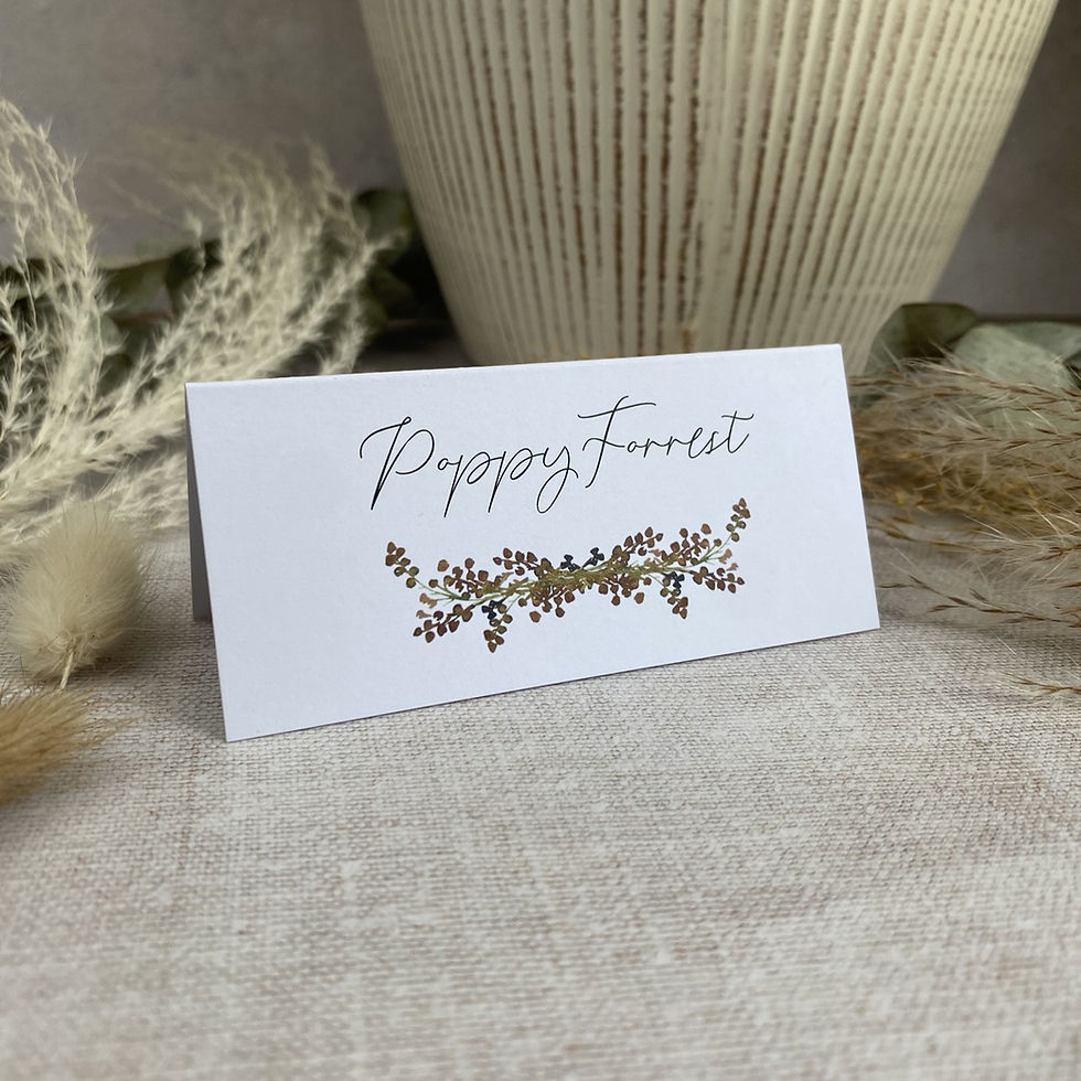 Thumbnail: Dried Flower Place Name Cards