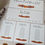 Thumbnail: Autumn Orange Individual Table Plan Cards - White