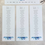 Thumbnail: Blue Foliage Individual Table Plan Cards - White