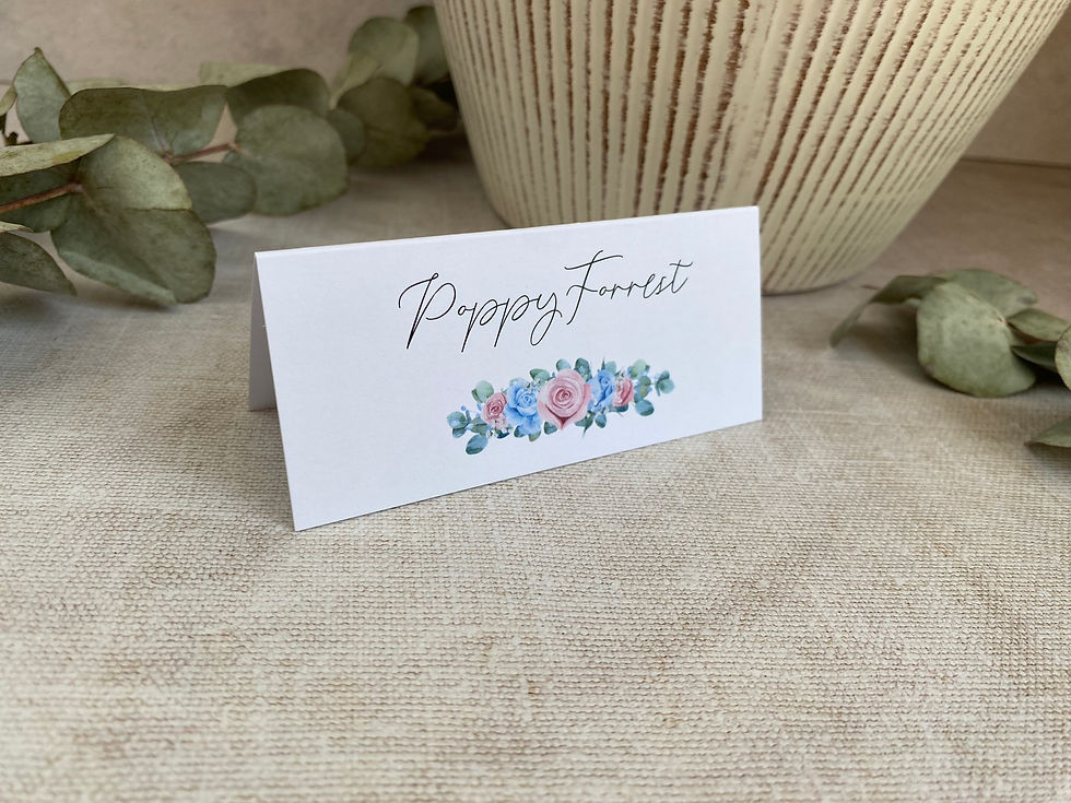 Thumbnail: Pink & Blue Place Name Cards