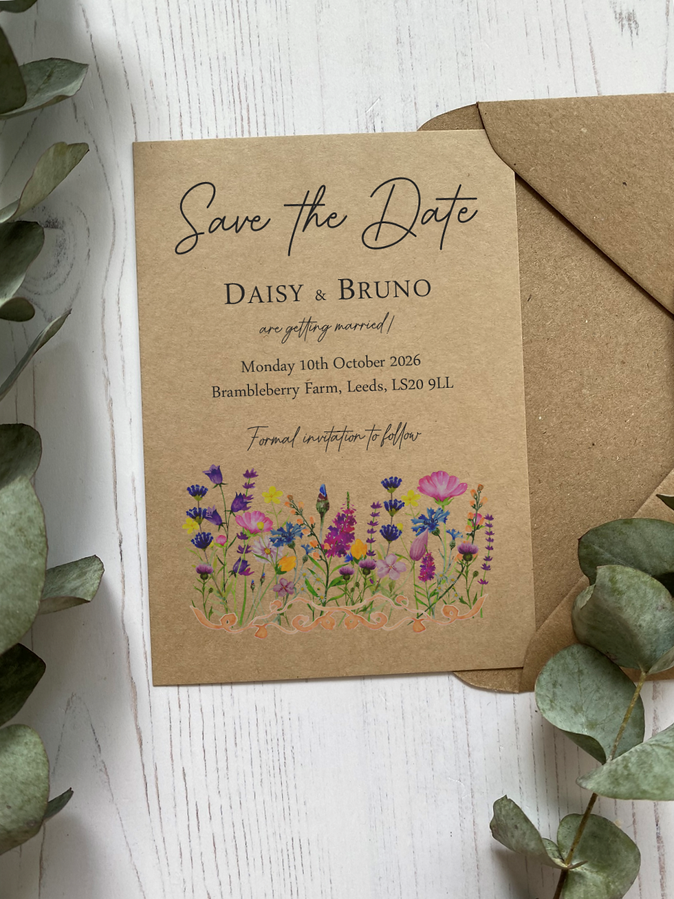 Thumbnail: Wildflower Meadow Save The Date Cards