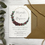 Thumbnail: Seed Paper Wedding Invitation - Burgundy Flower