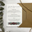 Thumbnail: Seed Paper Wedding Invitation - Burgundy Flower