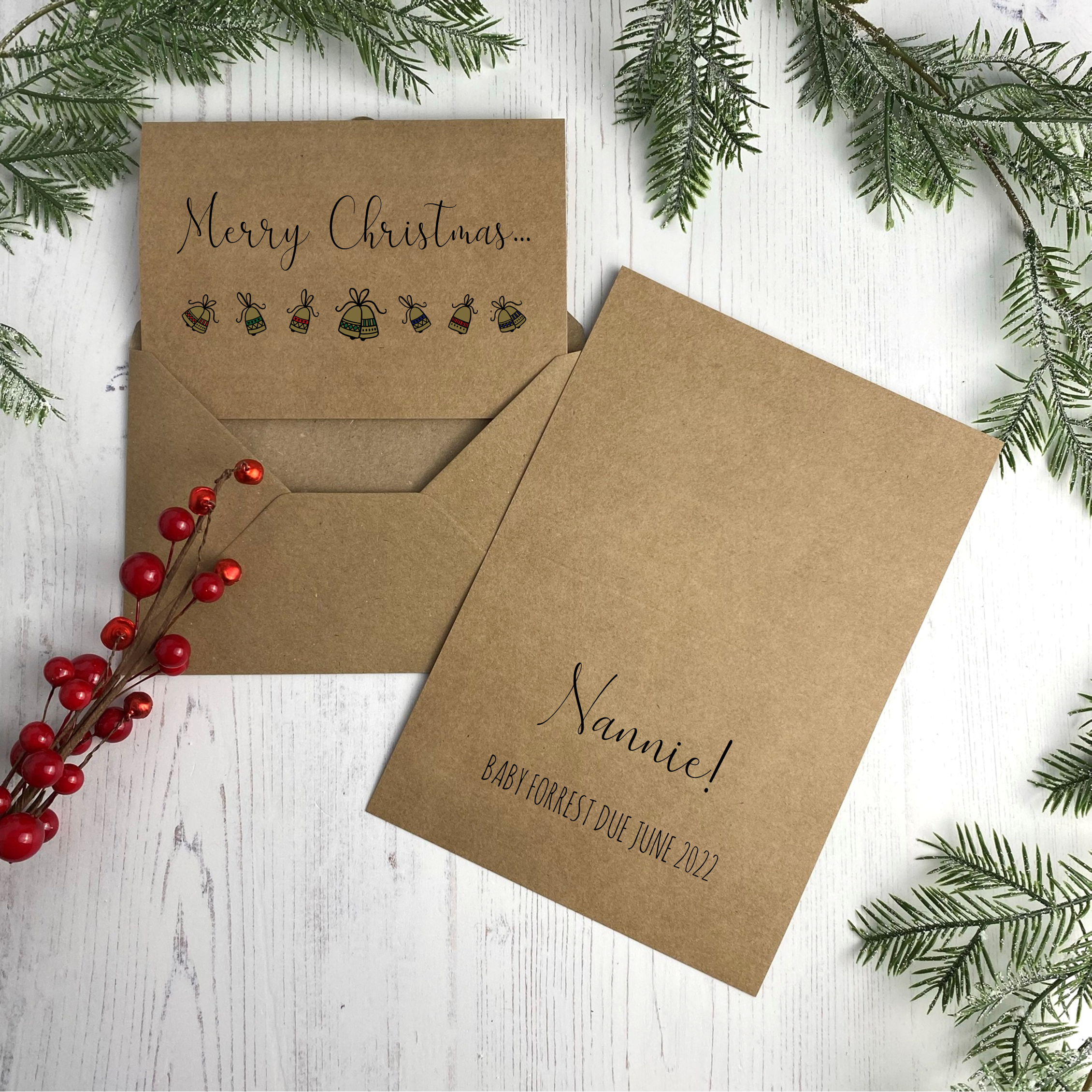 Merry Christmas Script - Kraft