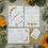 Thumbnail: Sunflower and Gypsophila Wedding Invitations - White
