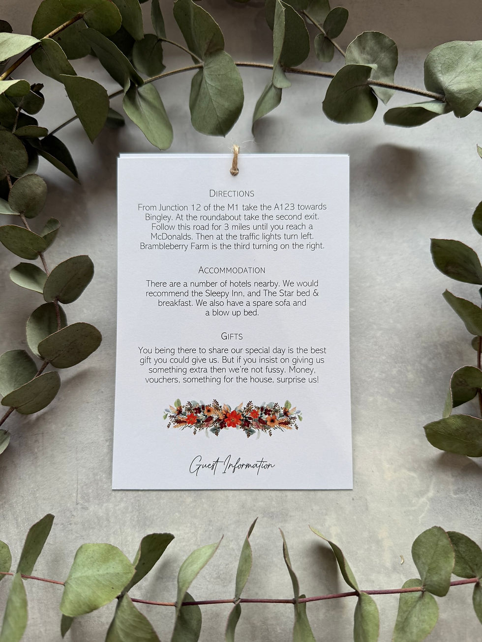 Thumbnail: Sage & Orange Tiered Wedding Invites - White