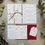 Thumbnail: Scattered Christmas Wedding Invitations - White