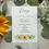 Thumbnail: Seed Paper Wedding Invitation - Sunflower and Gypsophila