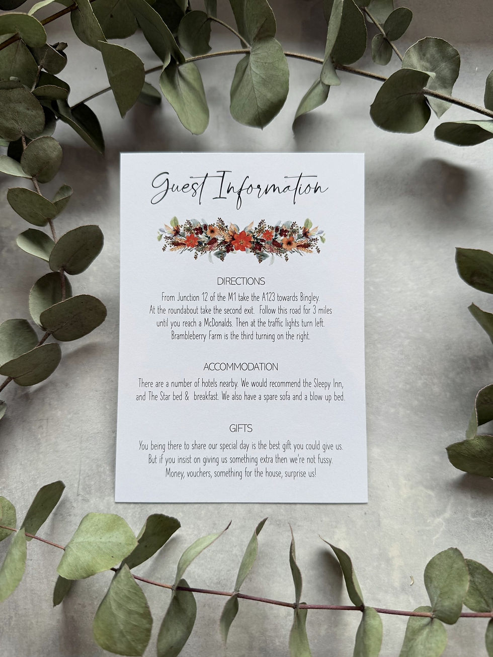 Thumbnail: Sage & Orange Wedding Invitations - White