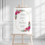 Thumbnail: Pink Peony - Portrait Wedding Welcome Sign