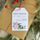 Thumbnail: Personalised Christmas Gift Tags (x10) - Christmas Flower