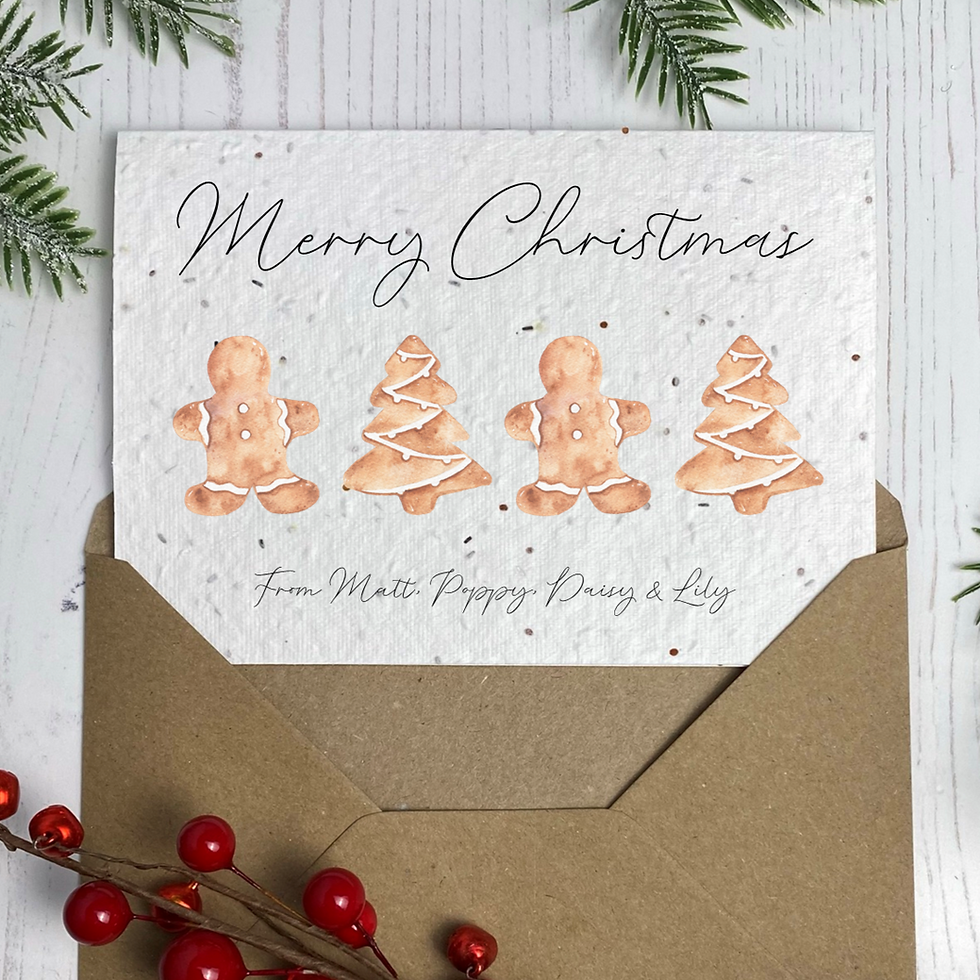 Gingerbread Christmas Seed Cards poppyforrestkraft