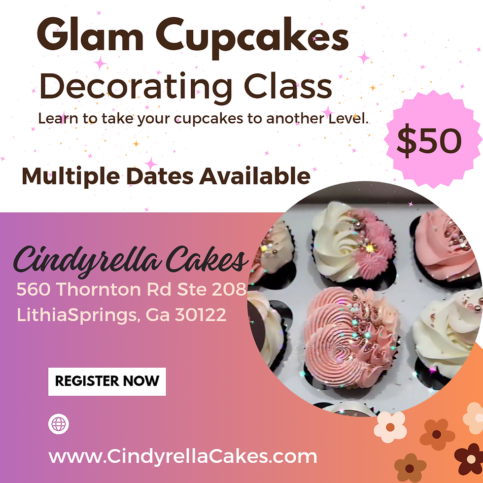 Glam Cupcake Class
