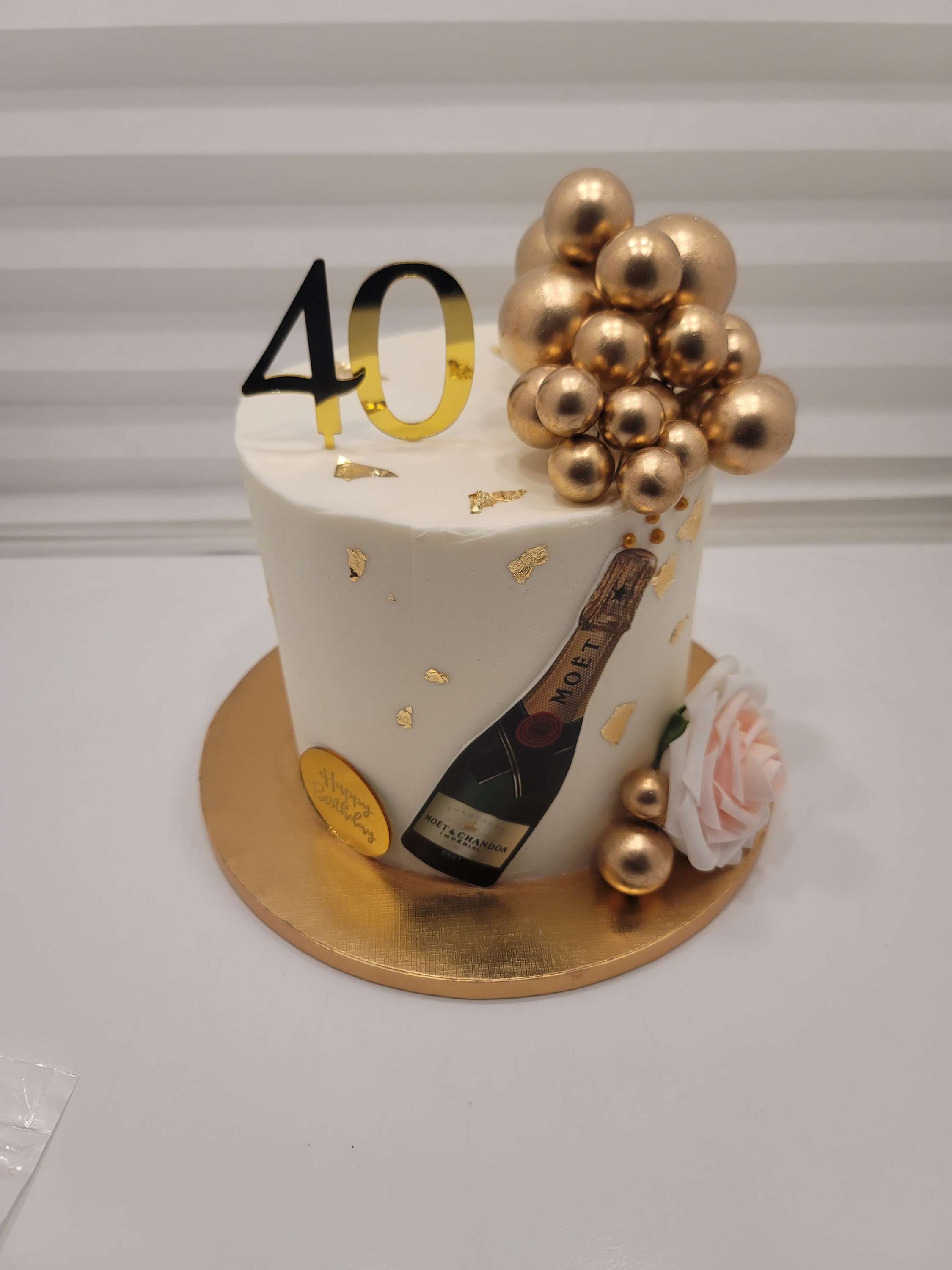 Champagne Bottle Cake