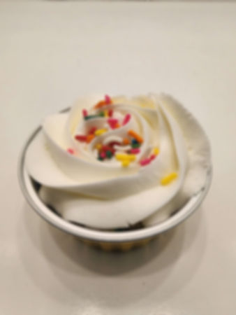 Birthday cake cupcake / cake cup sold at Cindyrella Cakes bakery in Lithia Springs
