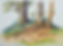 Scholarship application icon featuring majestic mountains, evergreen trees, and a winding river, symbolizing the journey of e
