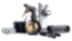 Professional hairdresser tools, isolated