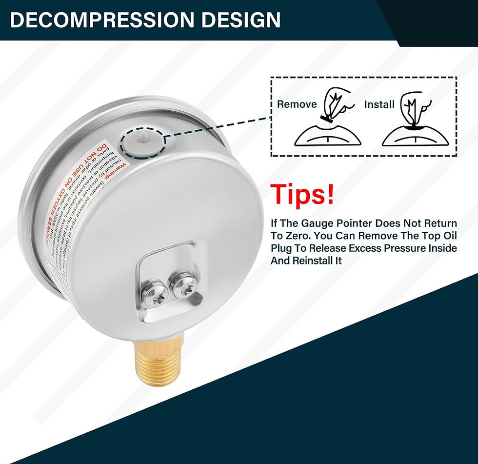 Thumbnail: MMAN 2-1/2" dial,Glycerin Filled, SS case, Brass Inside, 0-3000psi/kpa,1/4" NPT