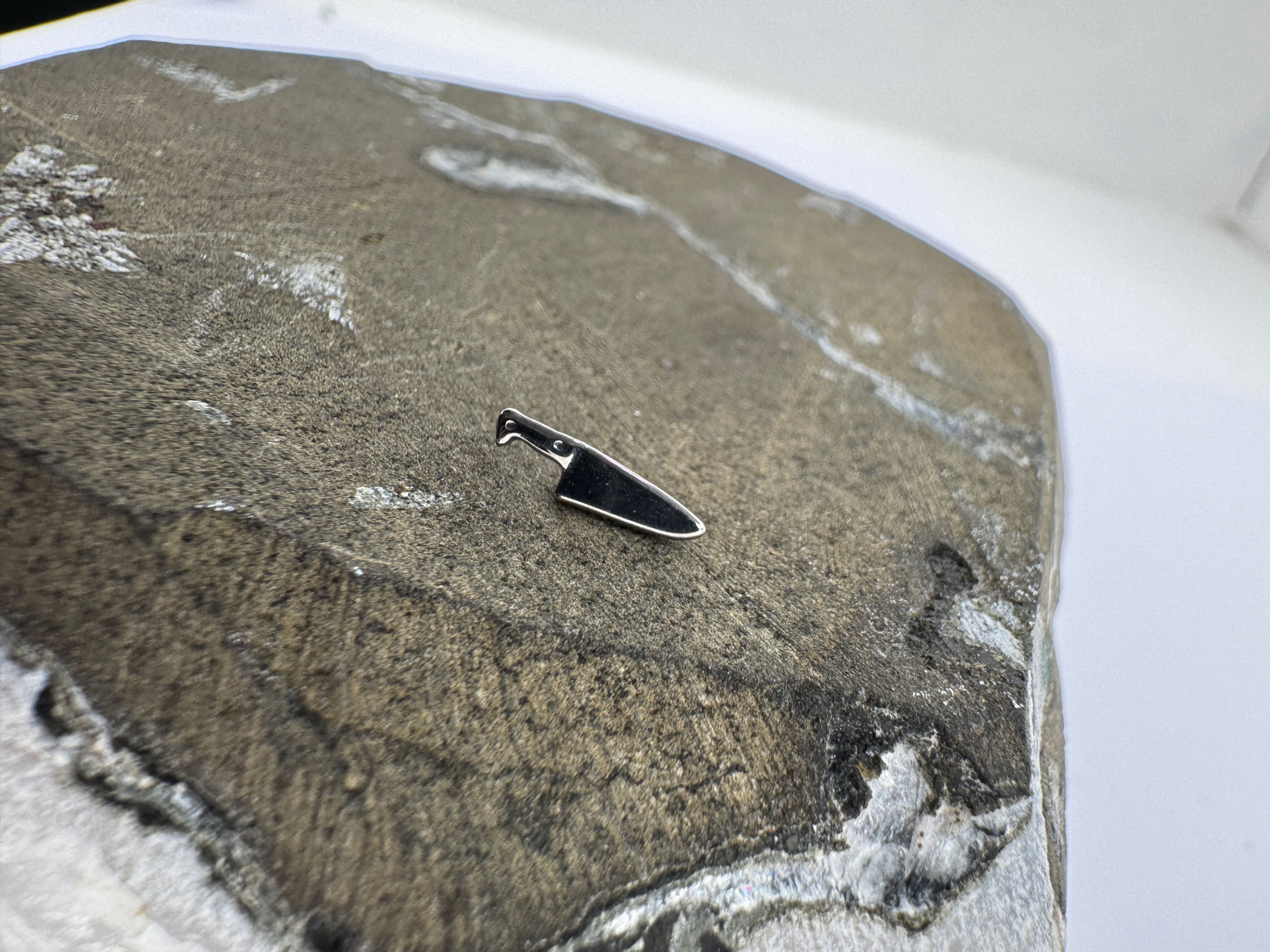 Kitchen knife attachment (Polished Titanium)