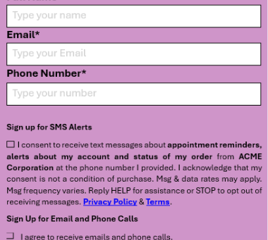 Practical TCPA + 10DLC website checklist for businesses that are running text campaigns in 2026.