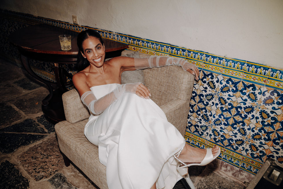 Bride & Portuguese Tiles