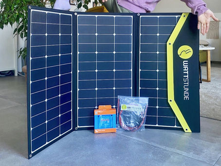 Vanlife: Sun Folder Solartasche von WATTSTUNDE im Einsatz