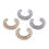 Thumbnail: triple sided stone hoops