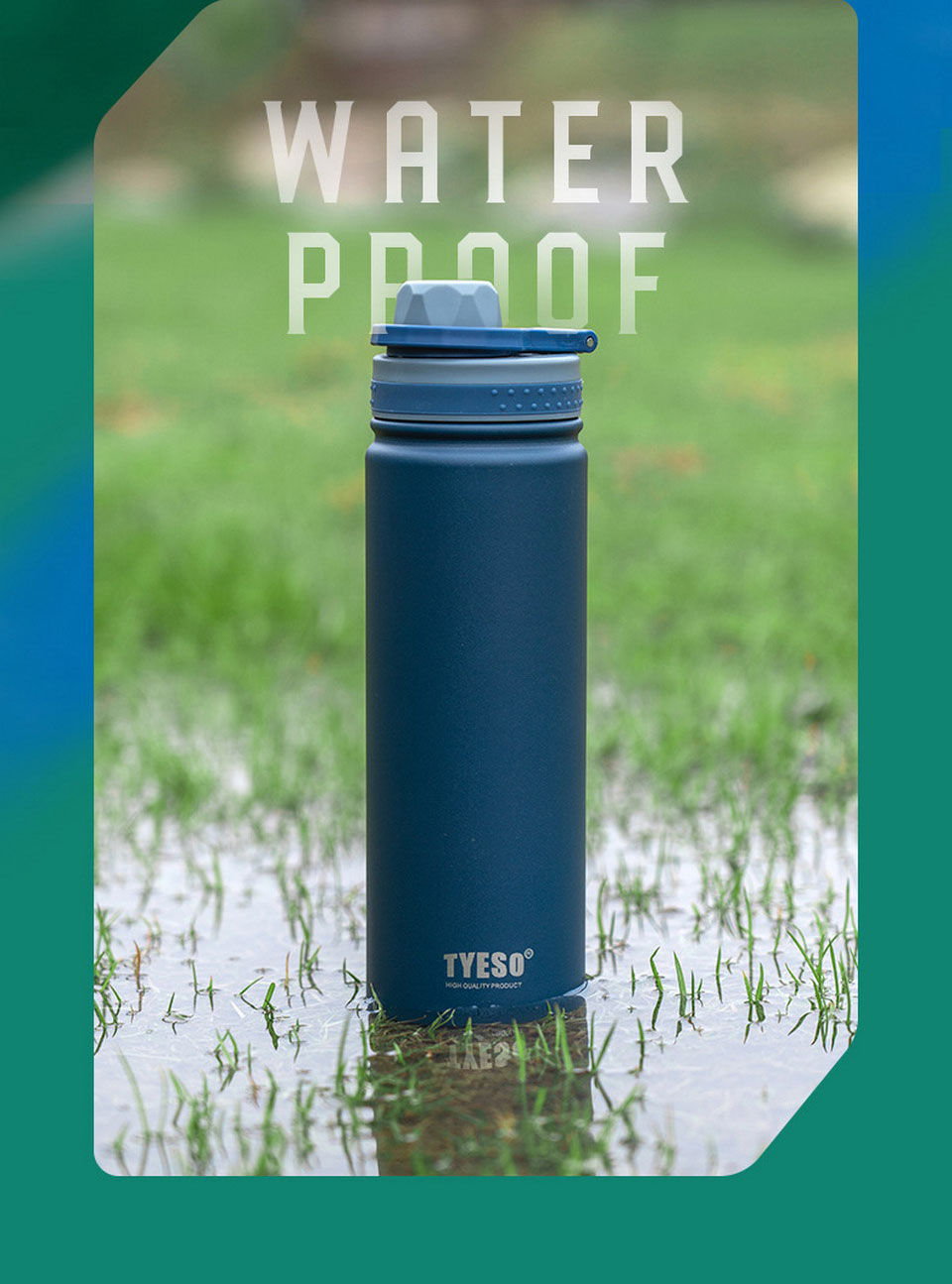 Thumbnail: TYESO® 8706 530ML Thermos 304 Stainless Steel Portable Water Bottle