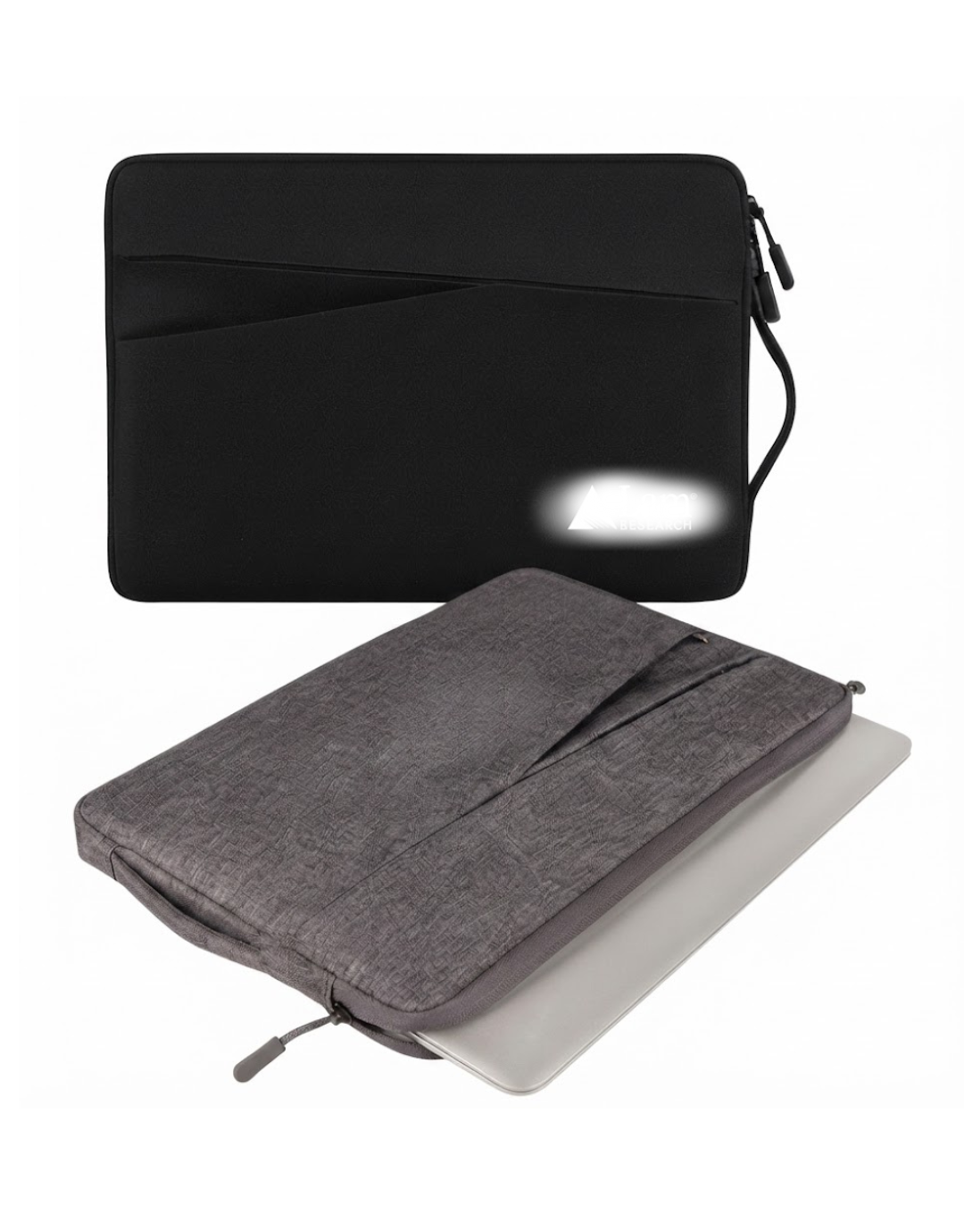 Water-Repellent Polyester Laptop Sleeve with Front Accessory Pocket