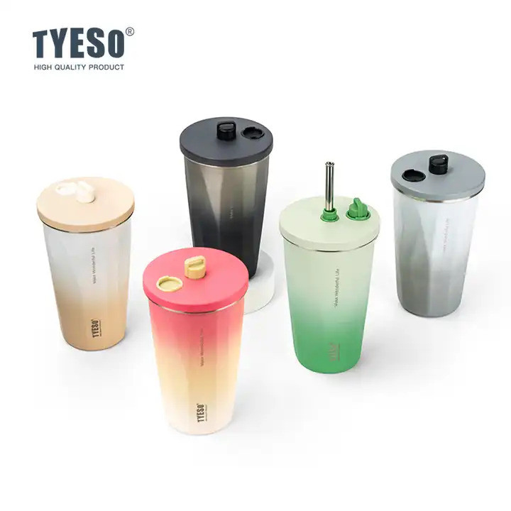 TYESO® 8848 600ML Stainless Steel Thermos Tumbler Mug Cup Thermos Water Bottle