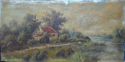 Cole Cottage Scene before