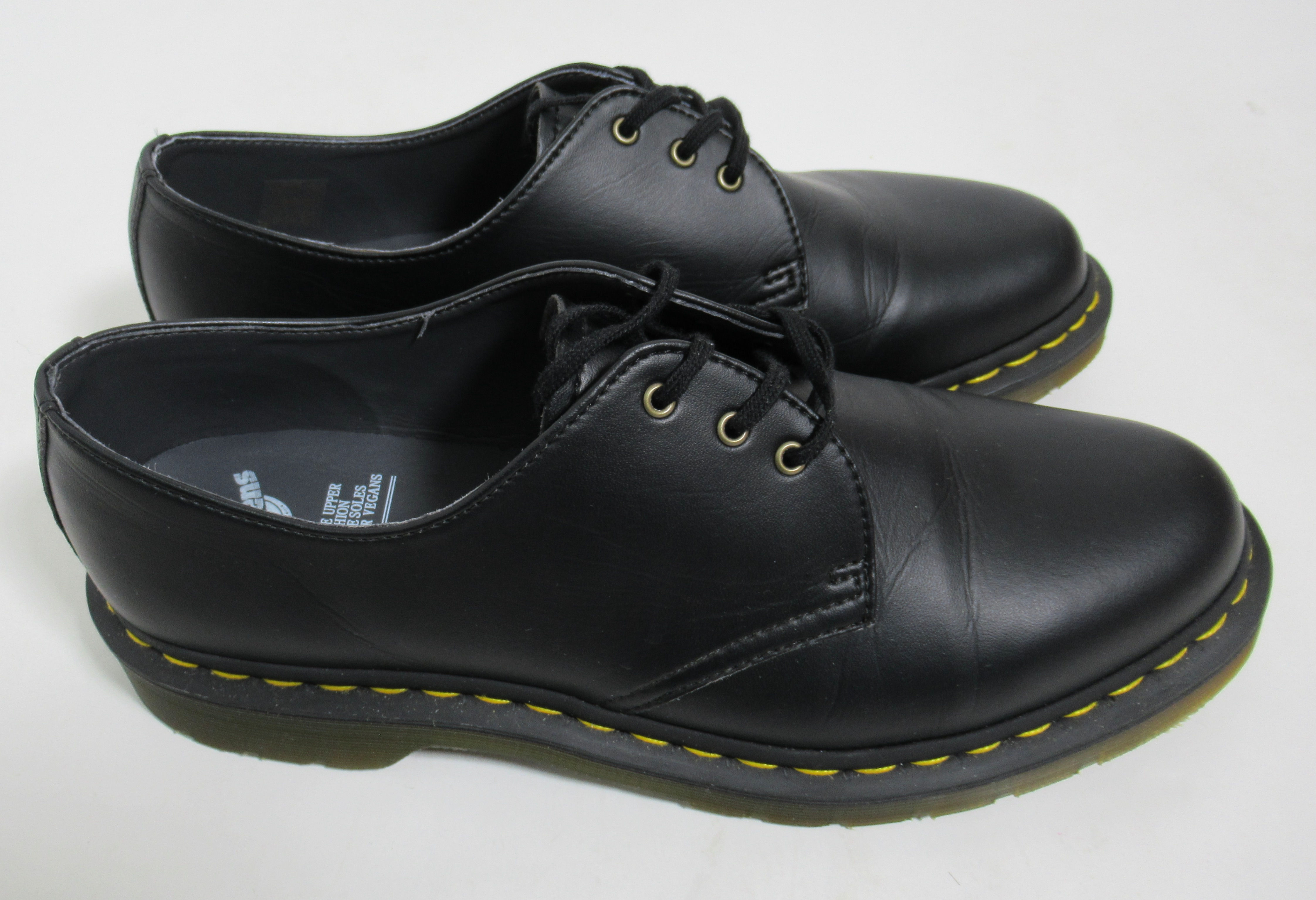 Dr Martens Vegan 1461 Felix Oxford Shoes Black Felix Rub Off Size 11 USM / 12USL