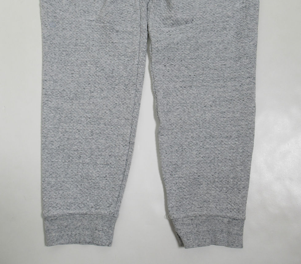 Thumbnail: Lululemon Men's At Ease Jogger Heathered Melody Light Grey / Black Size L