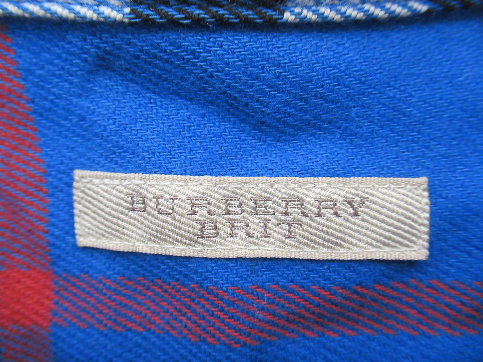 Thumbnail: Burberry Brit Men's Check Button Down Shirt Blue Multi Size M