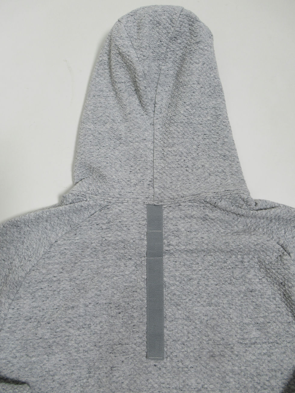Thumbnail: Lululemon Men's At Ease Hoodie Heathered Melody Light Grey / Black Size M