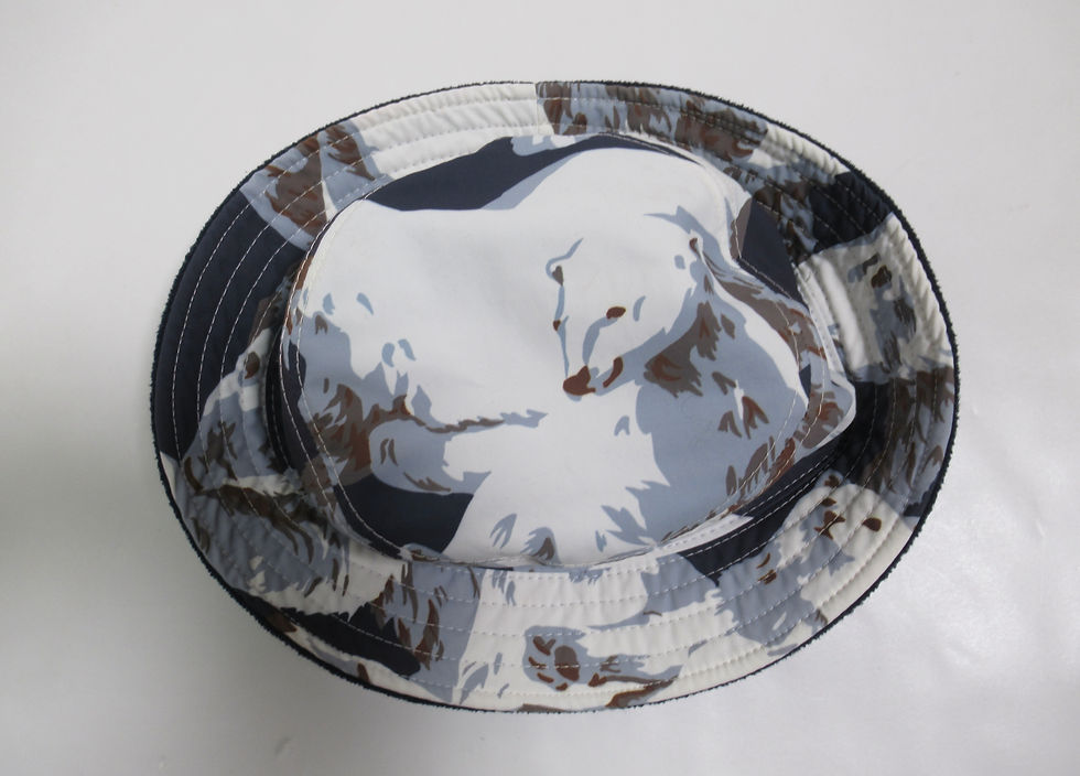 Thumbnail: Kenzo Unisex Polar Bear Reversible Bucket Hat Multi Color One Size
