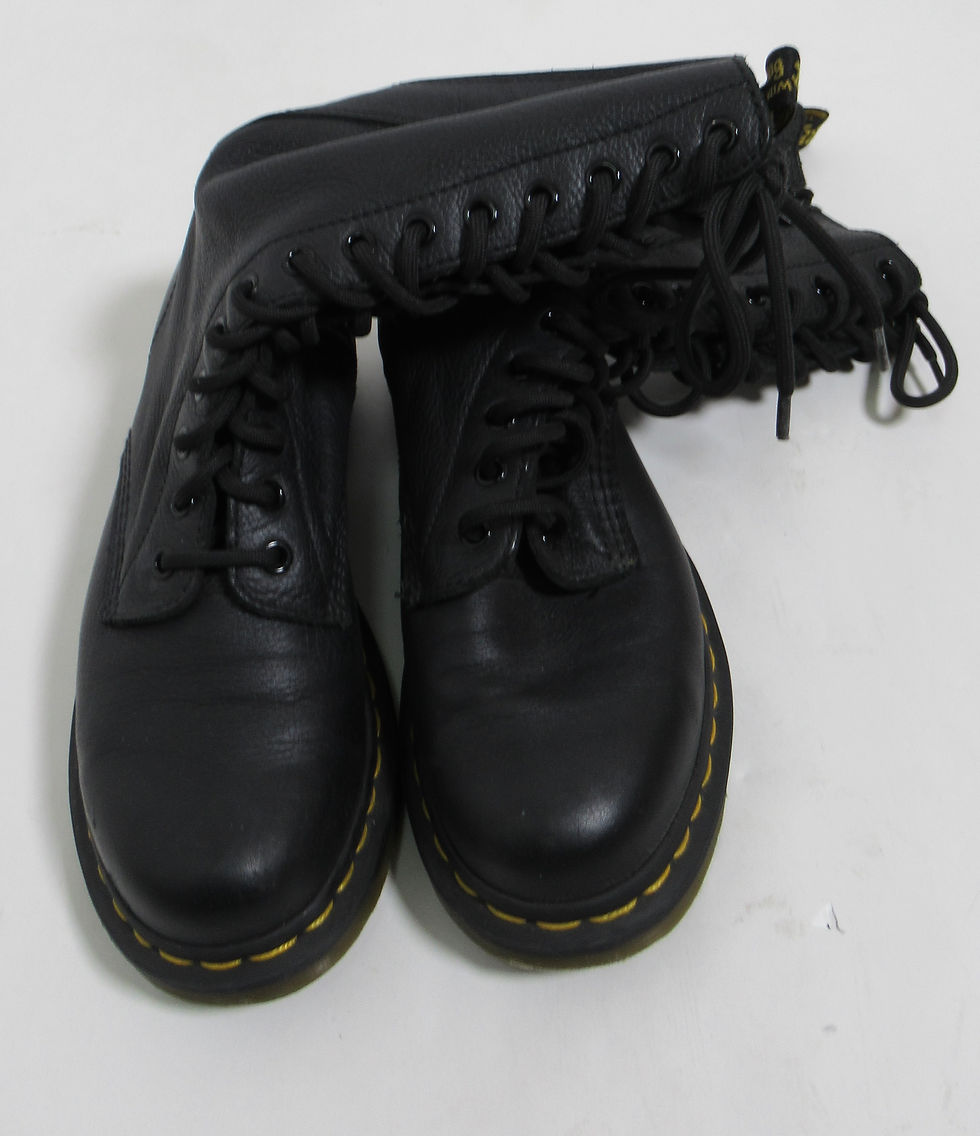 Thumbnail: Dr Martens 1B99 Virginia Leather Mid Calf Boots Black Size 7 US L / 5 UK / 38 EU