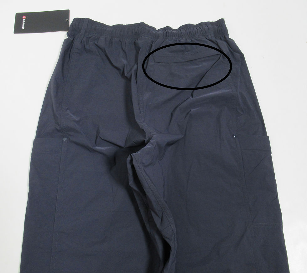 Thumbnail: Lululemon Men's Lightweight Cargo Pocket Jogger Black Night Size M