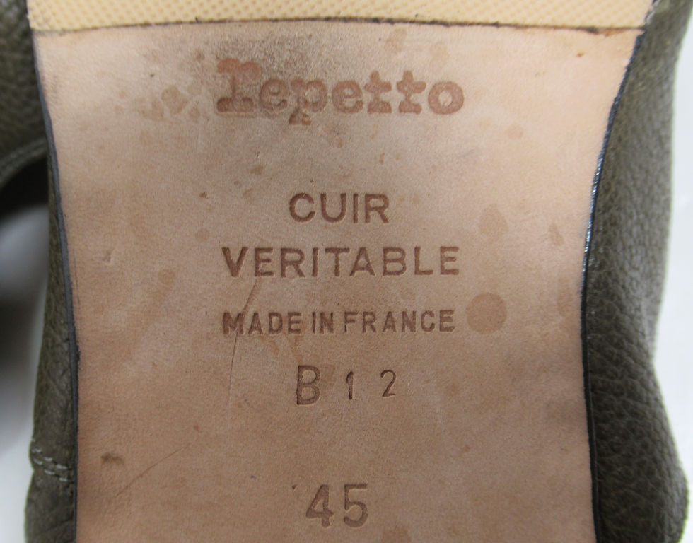 Thumbnail: Repetto Men's Zizi Oxford Shoes Olive Green Size 12 US / 11.5 UK / 45 EU