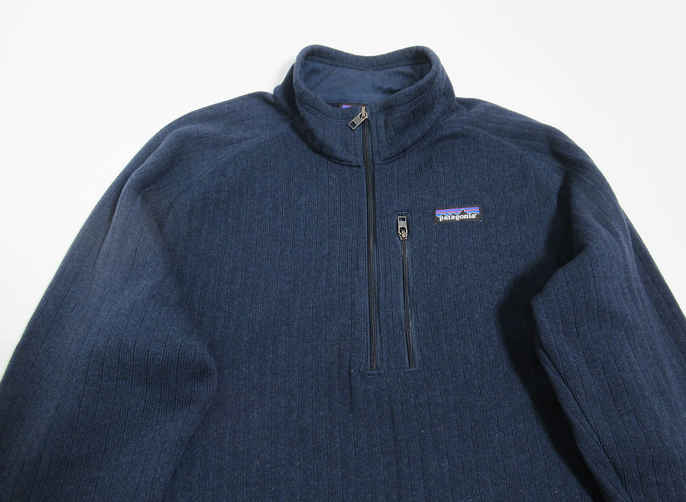 Thumbnail: Patagonia Men's Better Sweater® Rib Knit 1/4-Zip New Navy NENK 25300FA19 Size L
