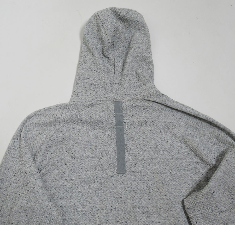 Thumbnail: Lululemon Men's At Ease Hoodie Heathered Melody Light Grey / Black Size XL