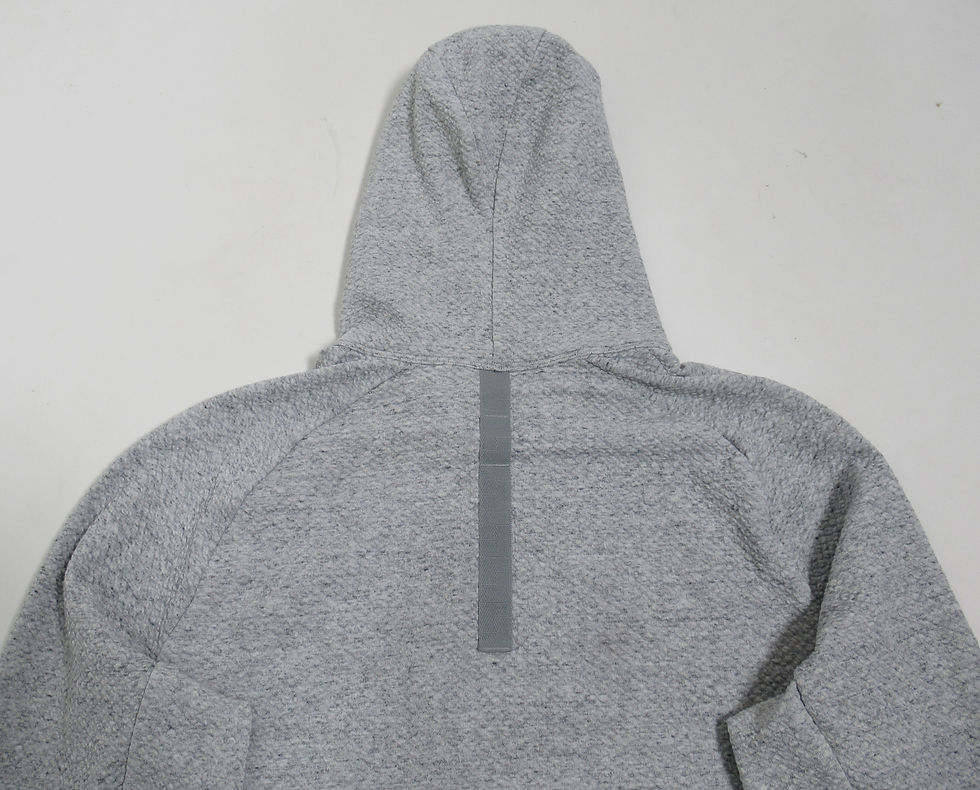Thumbnail: Lululemon Men's At Ease Hoodie Heathered Melody Light Grey / Black Size M